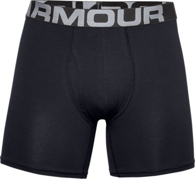 Under Armour Mens Charged Cotton 6-inch Boxerjock 3-Pack 